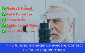 NHS Funded Emergency Eyecare Infographic