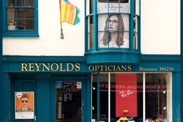 Reynolds Opticians Penzance Storefront