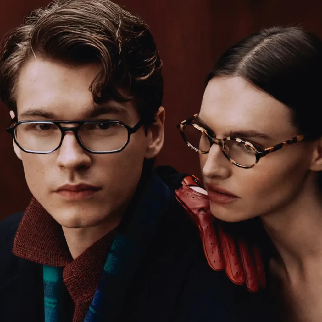 Fashionable young couple wearing Etnia Barcelona eyewear